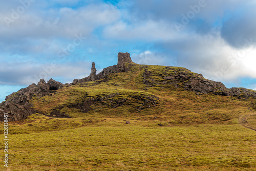 Obraz na płótnie Fascinating autumn Katla Geopark on the island of Iceland w salonie