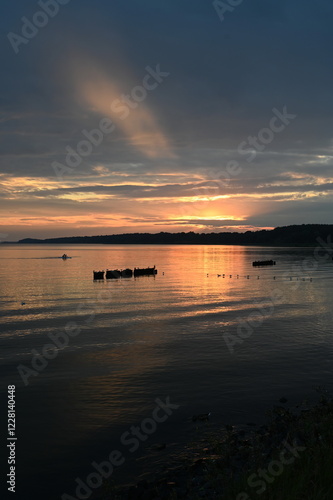 Abend am Stettiner Haff bei Kamminke photo