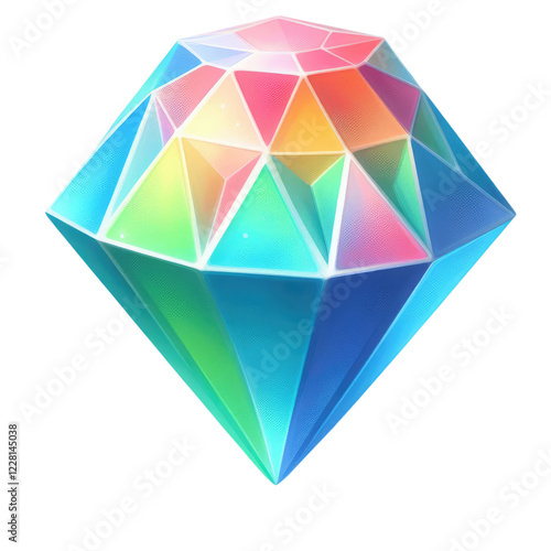 Elegant Diamond Clipart Vector Illustration