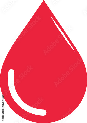 blood drop vector illustration on transparent background 