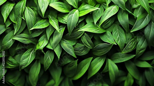 Wallpaper Mural Lush green leaves create a vibrant and natural backdrop in an indoor setting during daylight hours Torontodigital.ca