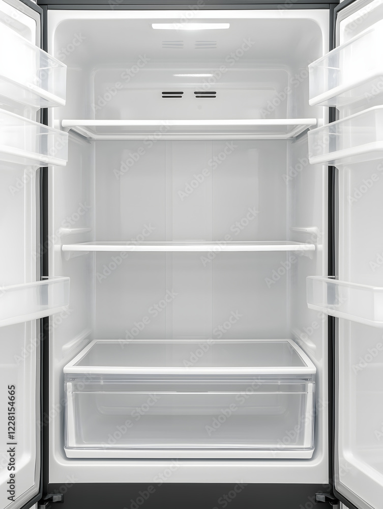 Empty refrigerator frame Empty refrigerator frame