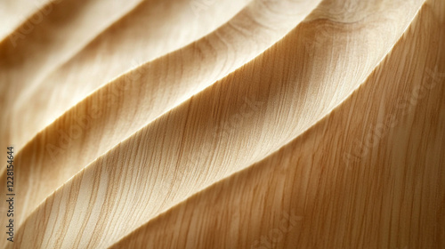 Luxurious Wood Veneer Texture: Close-up Macro Shot Revealing Intricate Grain Details and Subtle Sophistication. High-Resolution Image Ideal for Design Projects, Wallpapers, and Backgrounds. Upscaled  