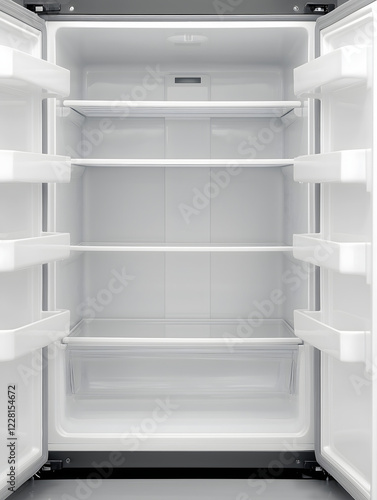 Empty refrigerator frame