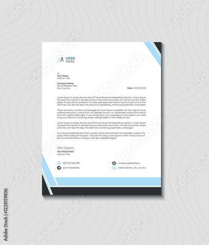 Modern Business Letterhead Template