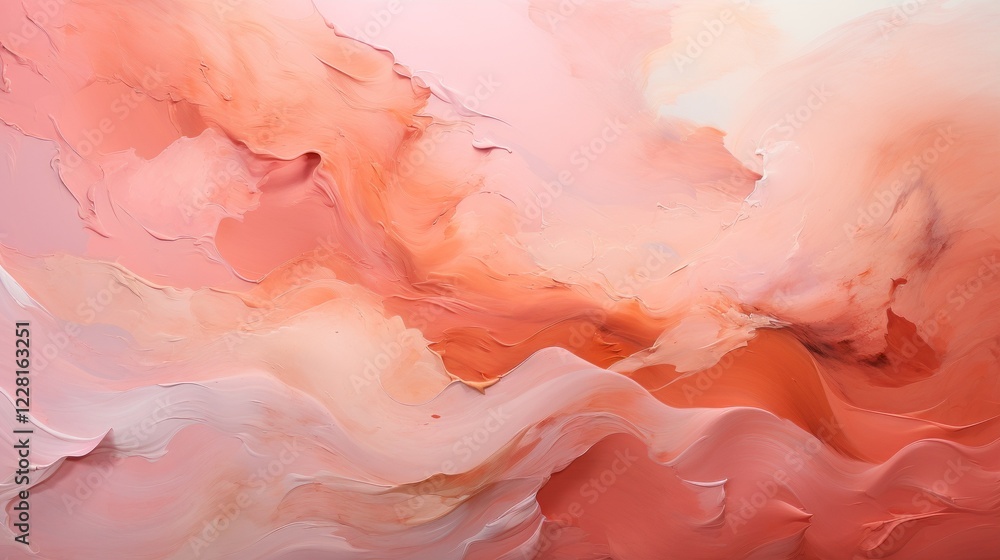 Soft pastel colors blend together creating an abstract artwork with flowing shapes and gentle transitions in a serene setting Soft pastel colors blend together creating an abstract artwork with flowing shapes and gentle transitions in a serene setting