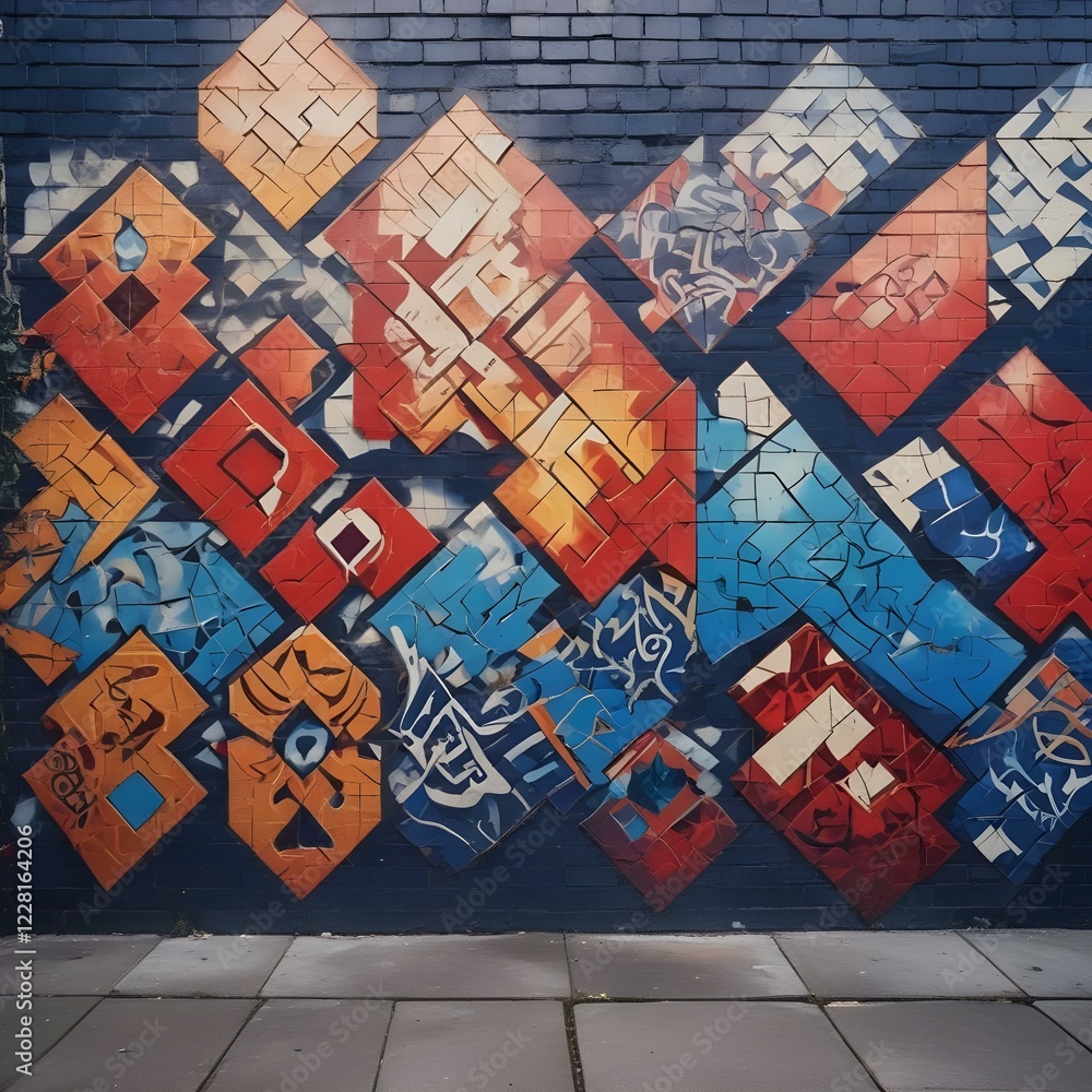 Obraz premium wall with graffiti