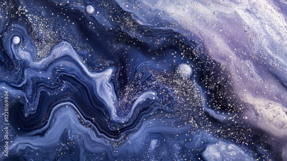 Fototapeta premium A Celestial Background with Midnight Navy