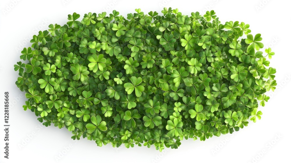 St patrick's day celebration nature green clover frame lucky environment top view concept St patrick's day celebration nature green clover frame lucky environment top view concept