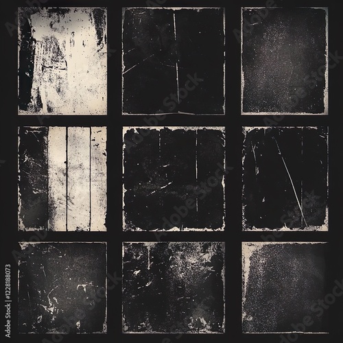 The effect of an old wall with scratches and damage