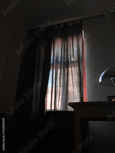 window in the dark