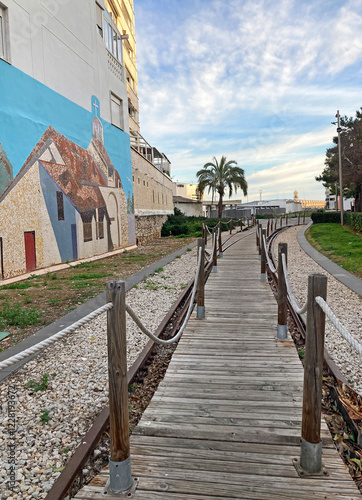 paseo peatonal de gandia vias de tren rio serpis valencia venecia canal IMG_9780-as25 photo