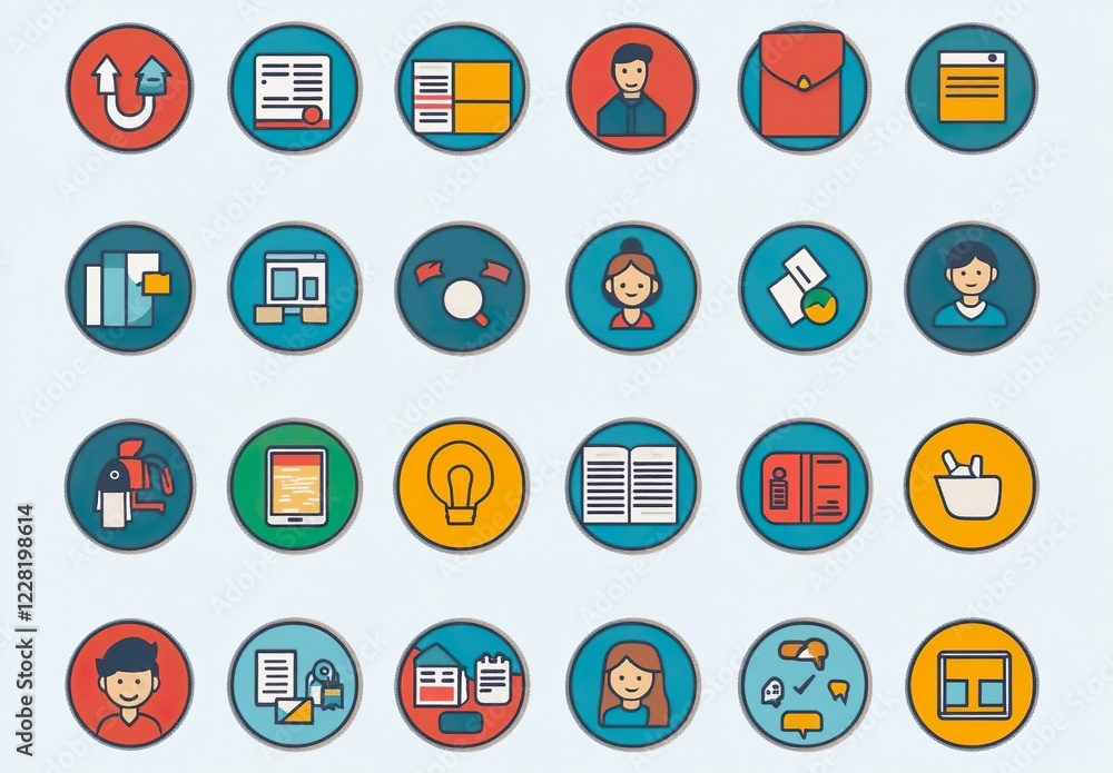 Thin line icons big set. Icons Business Office Finance Thin line icons big set. Icons Business Office Finance