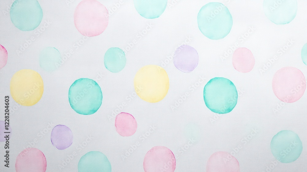 Pastel Circles Watercolor Abstract Background Design Pastel Circles Watercolor Abstract Background Design