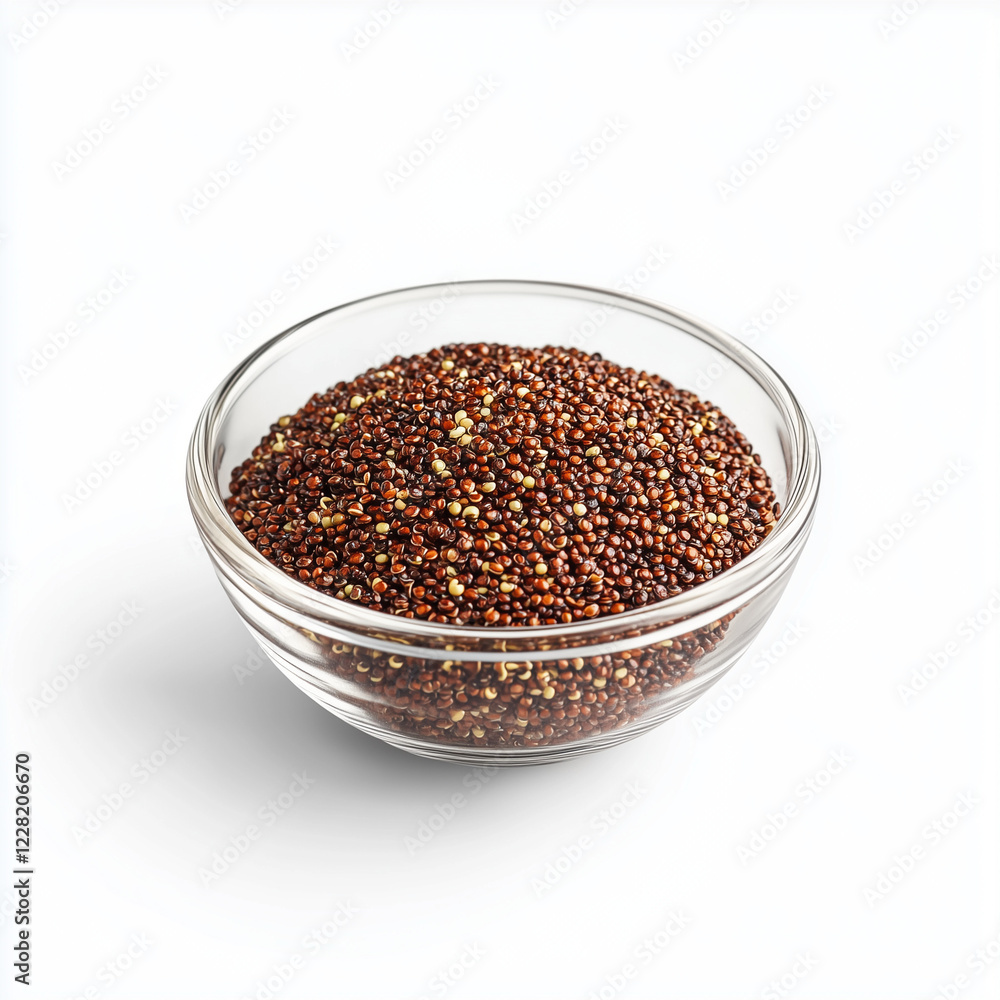 Bowl of chia seeds on a white background Bowl of chia seeds on a white background