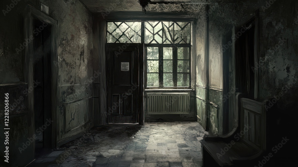 A Dark and Abandoned Hallway Reveals a Forgotten Past A Dark and Abandoned Hallway Reveals a Forgotten Past