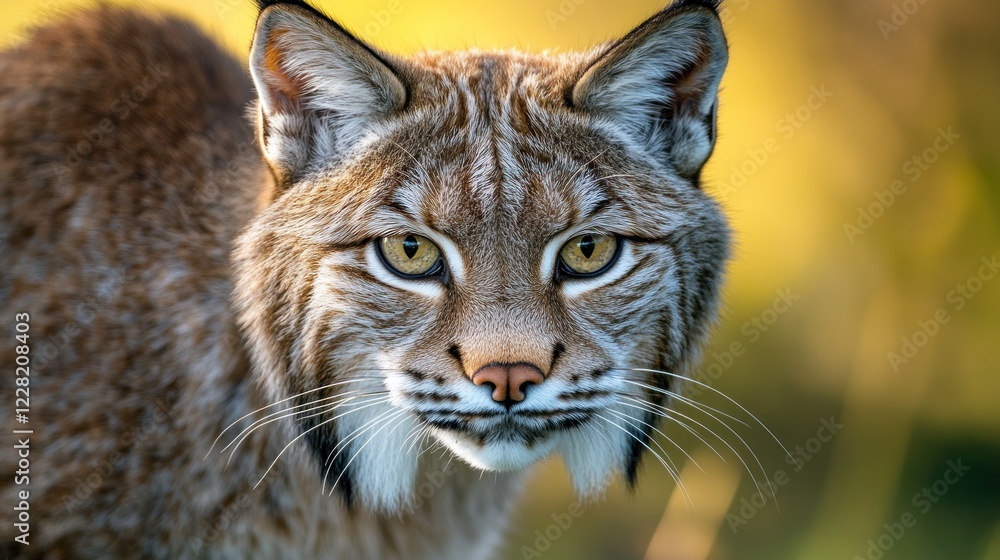 Eurasian Lynx Close Up Portrait Showing Intense Gaze Eurasian Lynx Close Up Portrait Showing Intense Gaze