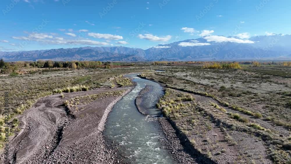 Dron Valle de Uco, San Carlos, Mendoza, Cordillera de los Andes