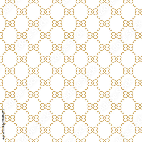 Seamless and timeless gold monogram luxury textile