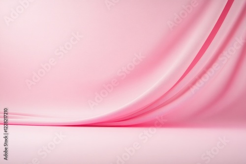 Soft pink fabric flows gracefully, creating an elegant and seren