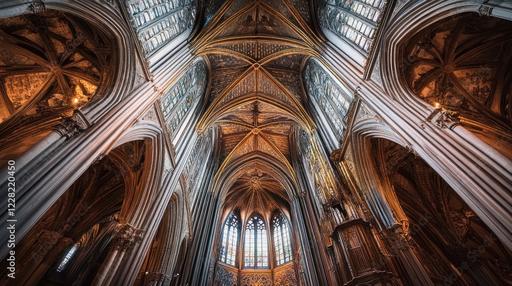 Ornate Cathedral Interior Architectural Detailing Ornate Cathedral Interior Architectural Detailing