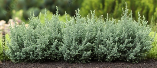 Blue Point Juniper Hedge: A Stunning Silver-Blue Conifer photo