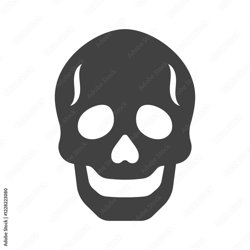 Human skull icon. Vector illustration. Human skull icon. Vector illustration.