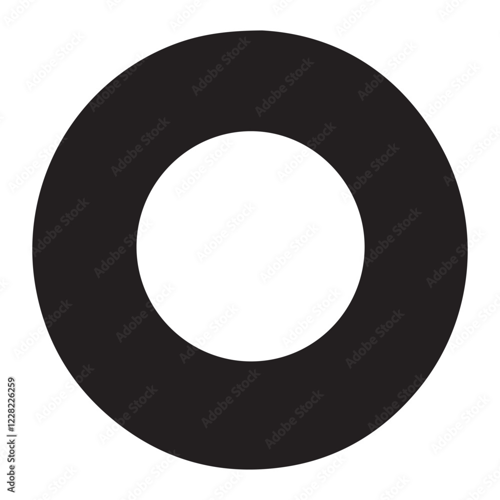 Illustration of silhouette of a isolated Circle Illustration of silhouette of a isolated Circle