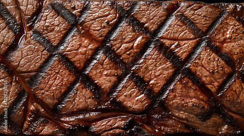 close up of a grill meat texture