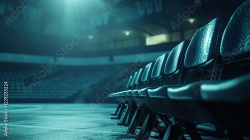 Empty Arena Seats Awaiting Spectators Arrival photo