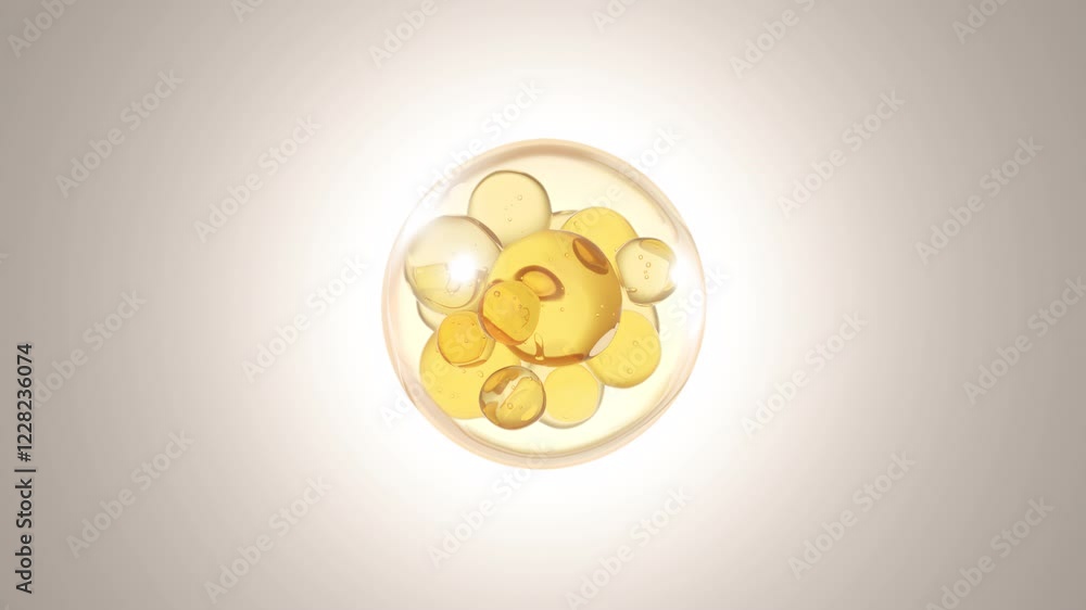 custom made wallpaper toronto digitalEssence with several atoms floating in the drop. Hyaluronic Serum Drop with Cosmetic. Collagen serum for skin