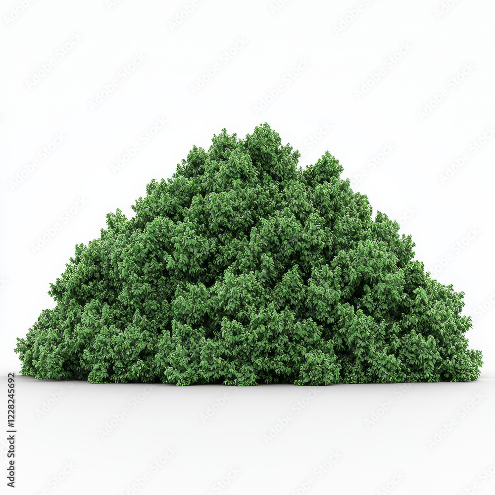 Fototapeta premium Lush Green Shrubbery Mound.