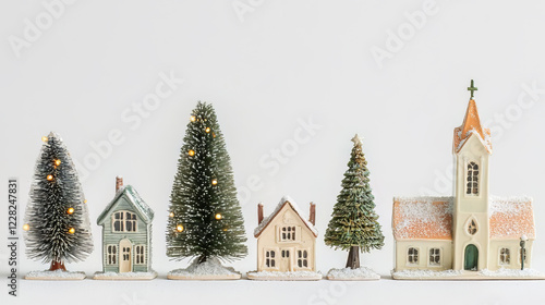 Christmas XMas Village Scene