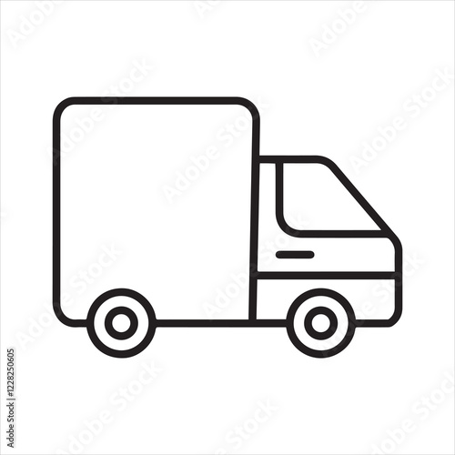 Food Delivery icon vector art illustration.