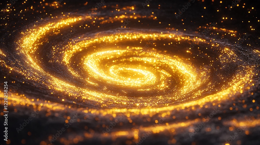 Illuminating Celestial Vortex with Bright Twinkling Sparks in Energy Motion : Generative AI Illuminating Celestial Vortex with Bright Twinkling Sparks in Energy Motion : Generative AI