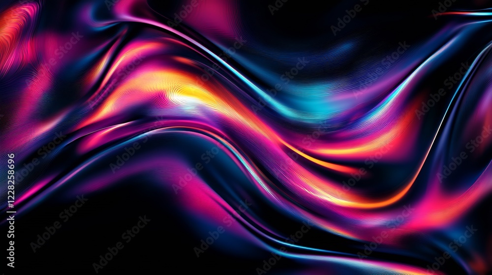 Dynamic Abstract Flow with Vibrant Hues and Energetic Lines Creating Visual Movement : Generative AI Dynamic Abstract Flow with Vibrant Hues and Energetic Lines Creating Visual Movement : Generative AI
