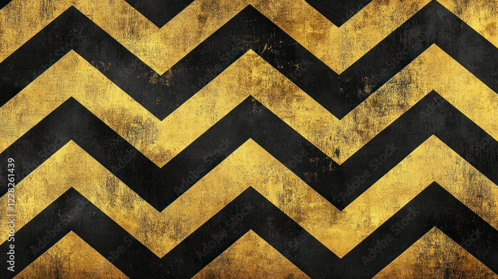 Abstract Gold And Black Chevron Pattern Design Abstract Gold And Black Chevron Pattern Design