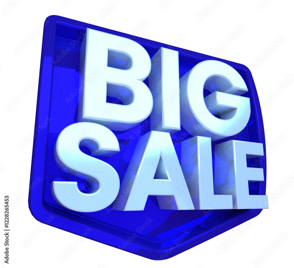 Big Sale Sign 3D Render Graphics Resources