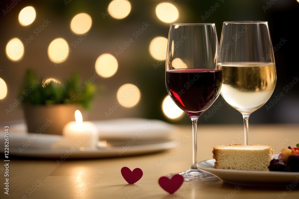 Romantic Dinner Date with Wine and Candlelight Romantic Dinner Date with Wine and Candlelight