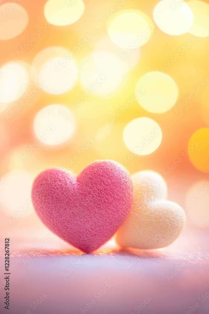 Valentine’s Day greeting card background template with heart shape Valentine’s Day greeting card background template with heart shape