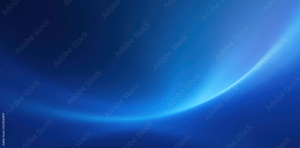 Fototapeta premium Deep blue gradient, smooth transitions, ethereal glow, elegant, spiritual