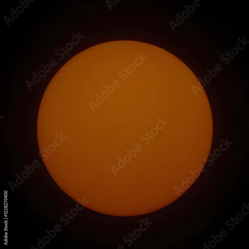 the sun seen from a telescope