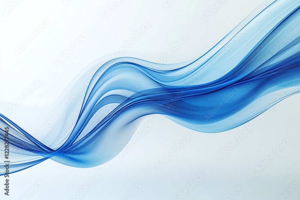 Flowing Blue Abstract Waves with Smooth Gradients and Elegant Curves, Modern Digital Design Featuring Cool Tones and Dynamic Fluid Motion Flowing Blue Abstract Waves with Smooth Gradients and Elegant Curves, Modern Digital Design Featuring Cool Tones and Dynamic Fluid Motion