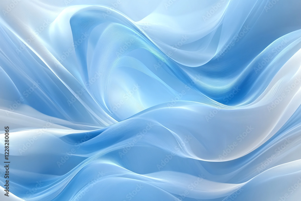 Flowing Blue Abstract Waves with Smooth Gradients and Elegant Curves, Modern Digital Design Featuring Cool Tones and Dynamic Fluid Motion Flowing Blue Abstract Waves with Smooth Gradients and Elegant Curves, Modern Digital Design Featuring Cool Tones and Dynamic Fluid Motion