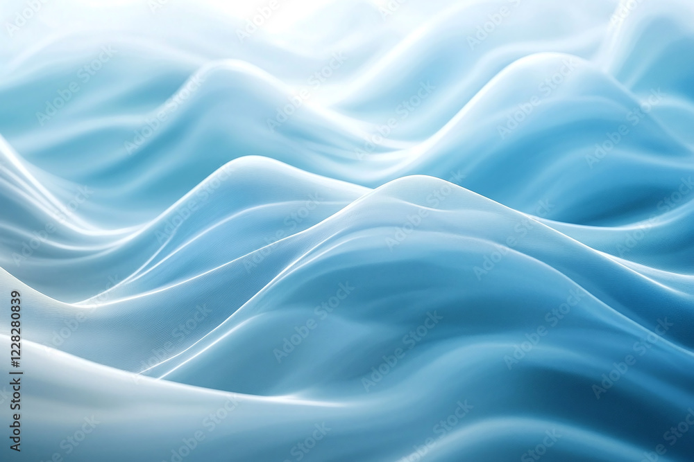 Flowing Blue Abstract Waves with Smooth Gradients and Elegant Curves, Modern Digital Design Featuring Cool Tones and Dynamic Fluid Motion Flowing Blue Abstract Waves with Smooth Gradients and Elegant Curves, Modern Digital Design Featuring Cool Tones and Dynamic Fluid Motion