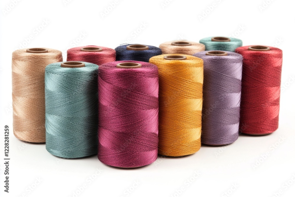 Vibrant Spools of Thread A Colorful Collection of Sewing Craft Supplies Vibrant Spools of Thread A Colorful Collection of Sewing Craft Supplies