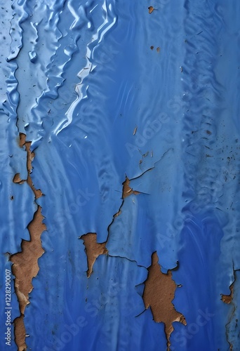 Wallpaper Mural blue paint on the wall Torontodigital.ca