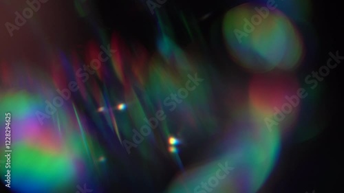 Light leaks and flares transitions pack on black background
