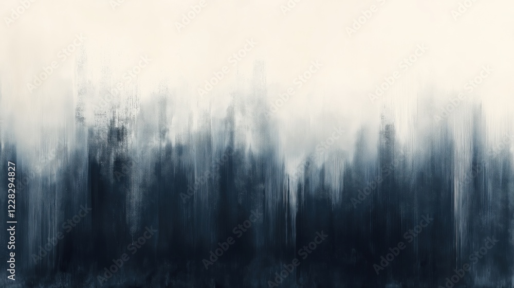 Fototapeta premium Abstract gradient painting with soft black and white ombre brushstrokes
