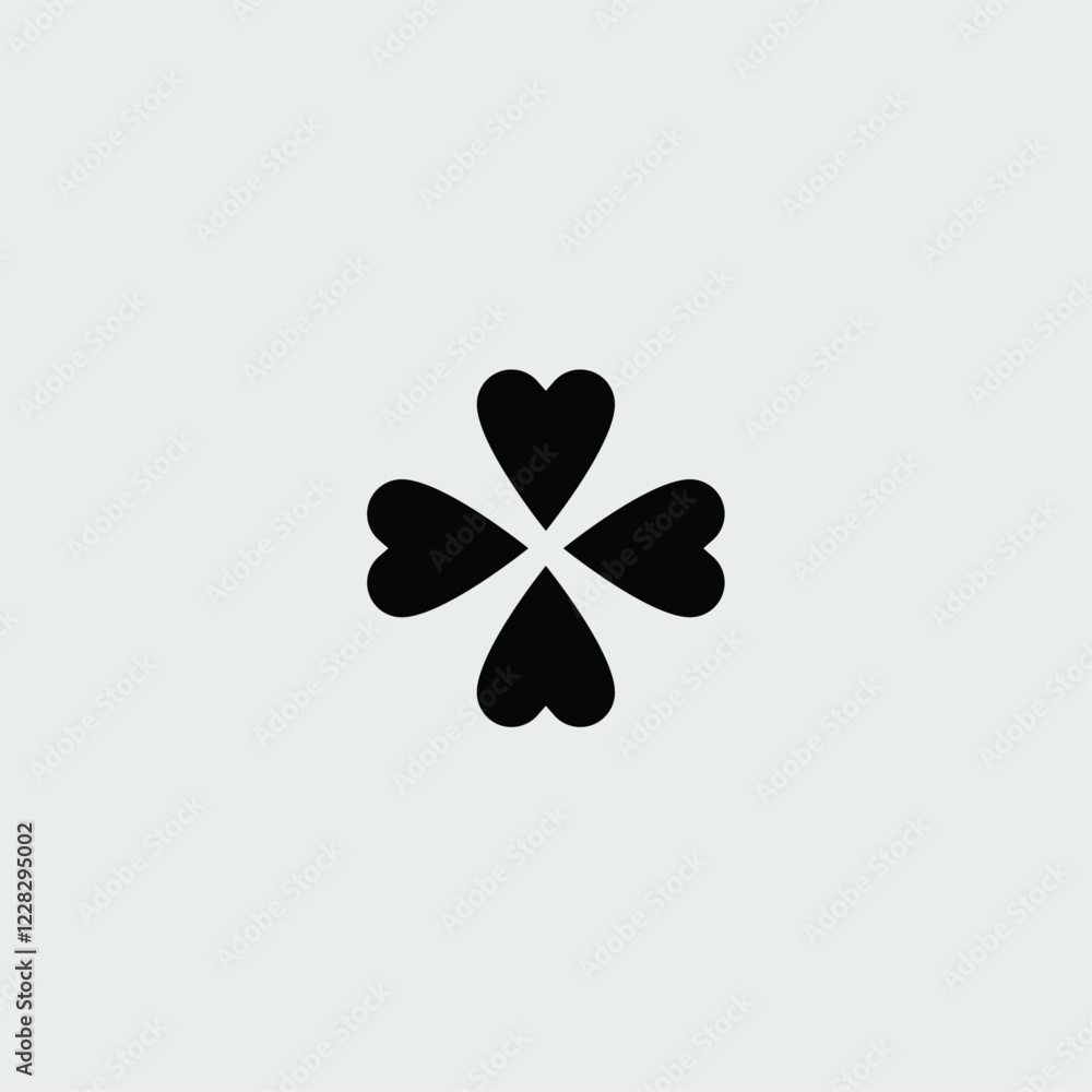 Clover icon flat vector design Clover icon flat vector design